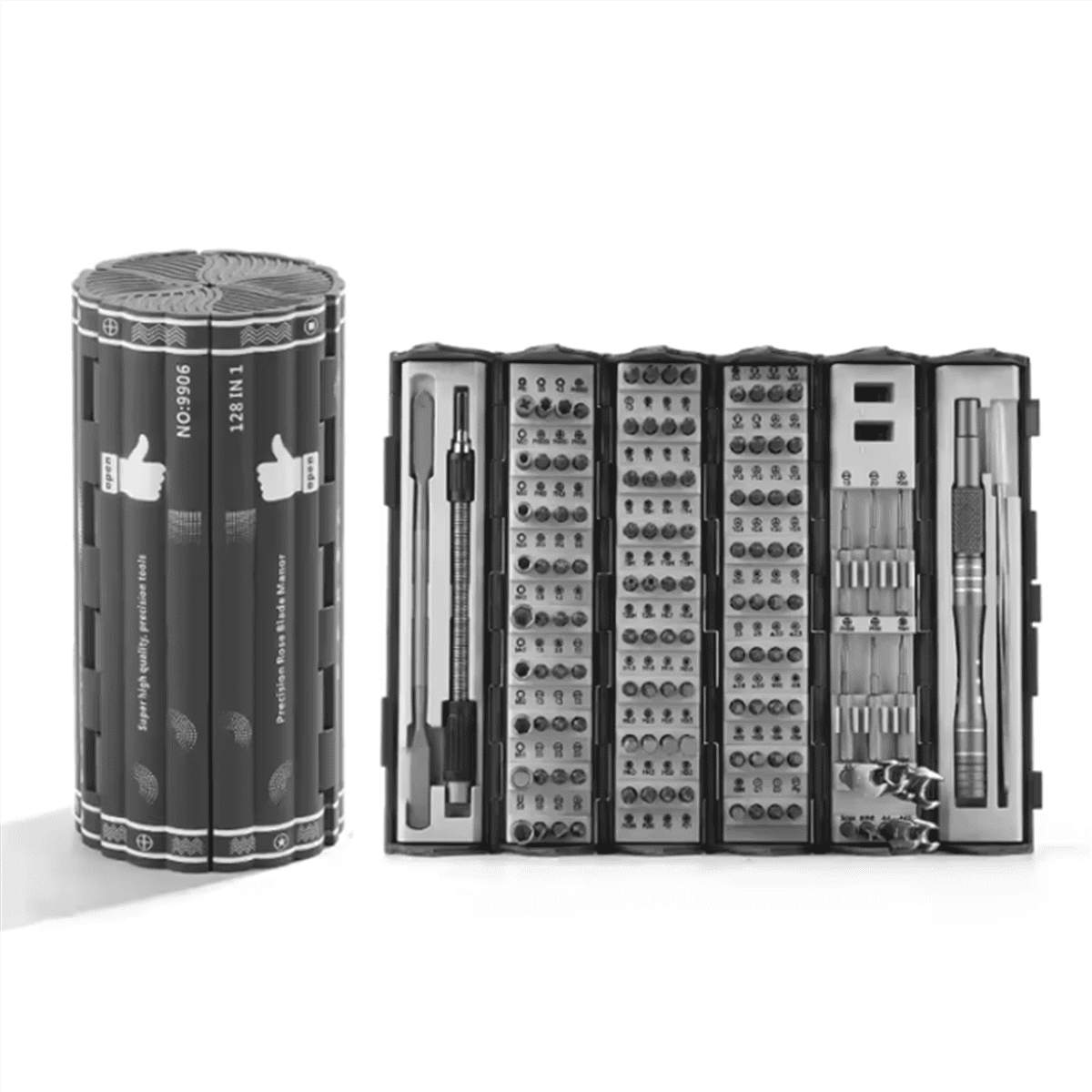 128 in 1 Precision Screwdriver Set Magnetic Screw Nuts Bits Multi Functional Household Repair Tools Kit for Laptop Pc,1 x Precision Screwdriver Set