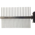 thumbnail image 4 of Double-sided stainless steel pet comb, 19.5 x 5 cm, professional metal grooming and shedding brush, cat and dog grooming comb cutting tool, double-sided fur rake tool, 4 of 5