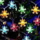 thumbnail image 1 of ZHAOCHENG Lámpara de hadas de nieve de 5 m, 50 unidades, cadena de luces LED alimentadas por batería, para dormitorio, ventana de Navidad (color), 1 of 4