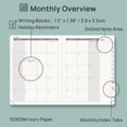 thumbnail image 4 of POPRUN Academic Planner 2026-2027, 6.5"x8.5", Weekly and Monthly Calendar (Jul.26-Jun.27), Flexible Cover, Monthly Tabs, 100 GSM Paper - Purple, 4 of 9