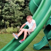 Gorilla Playsets Soft Rubber Wood Swing Set, Wood Cedar, 27’ x 27.50’ x 13’