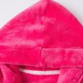 thumbnail image 6 of TOWED22 Girls Boys Fleece Hooded Robes Kids Warm Bath Robe for Girls Soft Fuzzy Bathrobe(Hot Pink,3-4 Y), 6 of 9