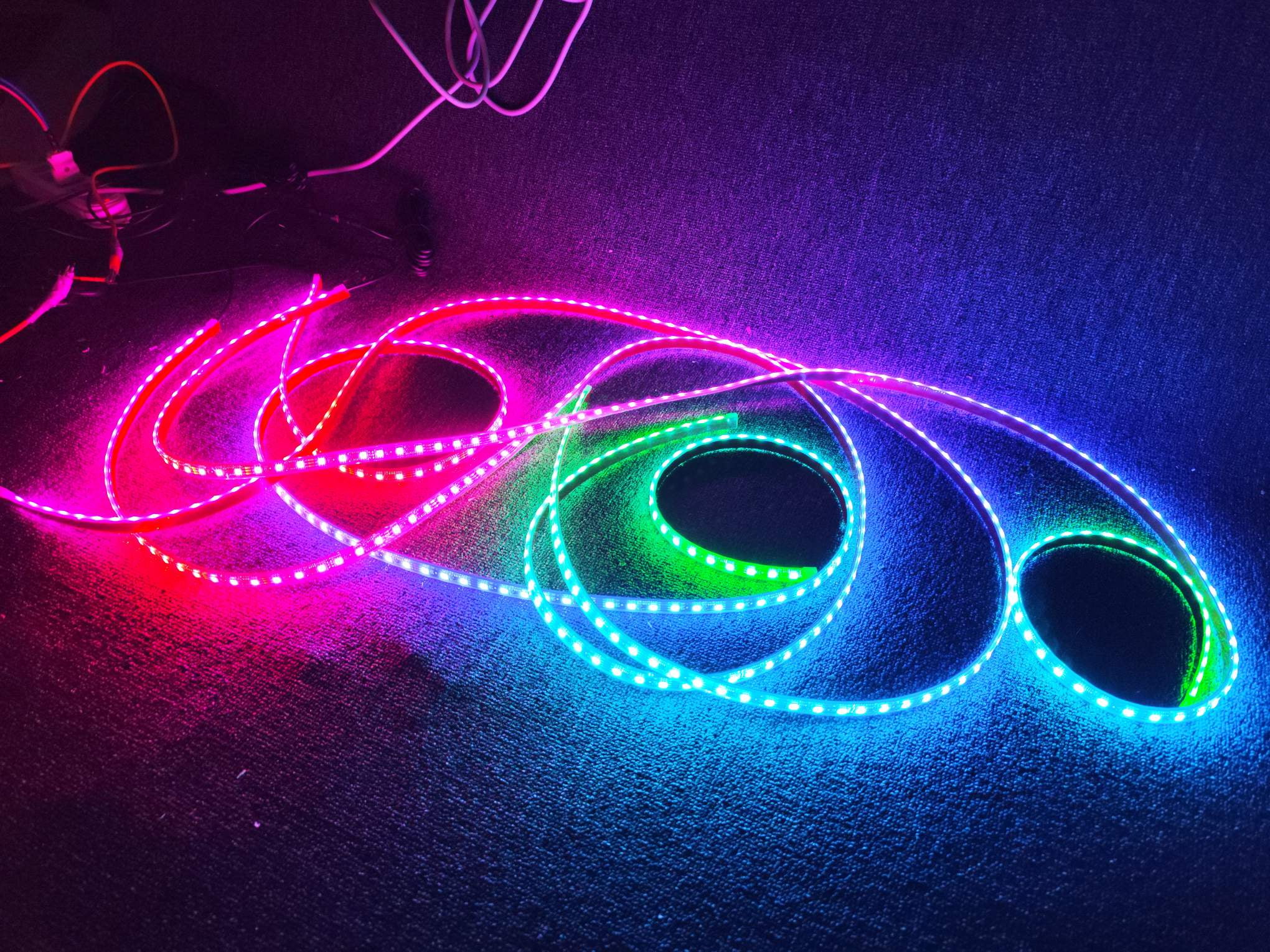Tzvmnylighting Factory - 12PCS 6.5FT 78" Single Row Dream Color CHASING For Slingshot Shiny Night Underglow Light LED Strips Play With Music APP +Remote Waterproof
