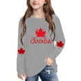 thumbnail image 1 of Amzcrzy T-Shirts Feuille d'Érable pour Garçons et Filles Mode Confortables Tout-Petits Ados T-Shirts en Coton Décontractés Manches Longues Col Rond T-Shirts Graphiques 7 Ans, 1 of 8