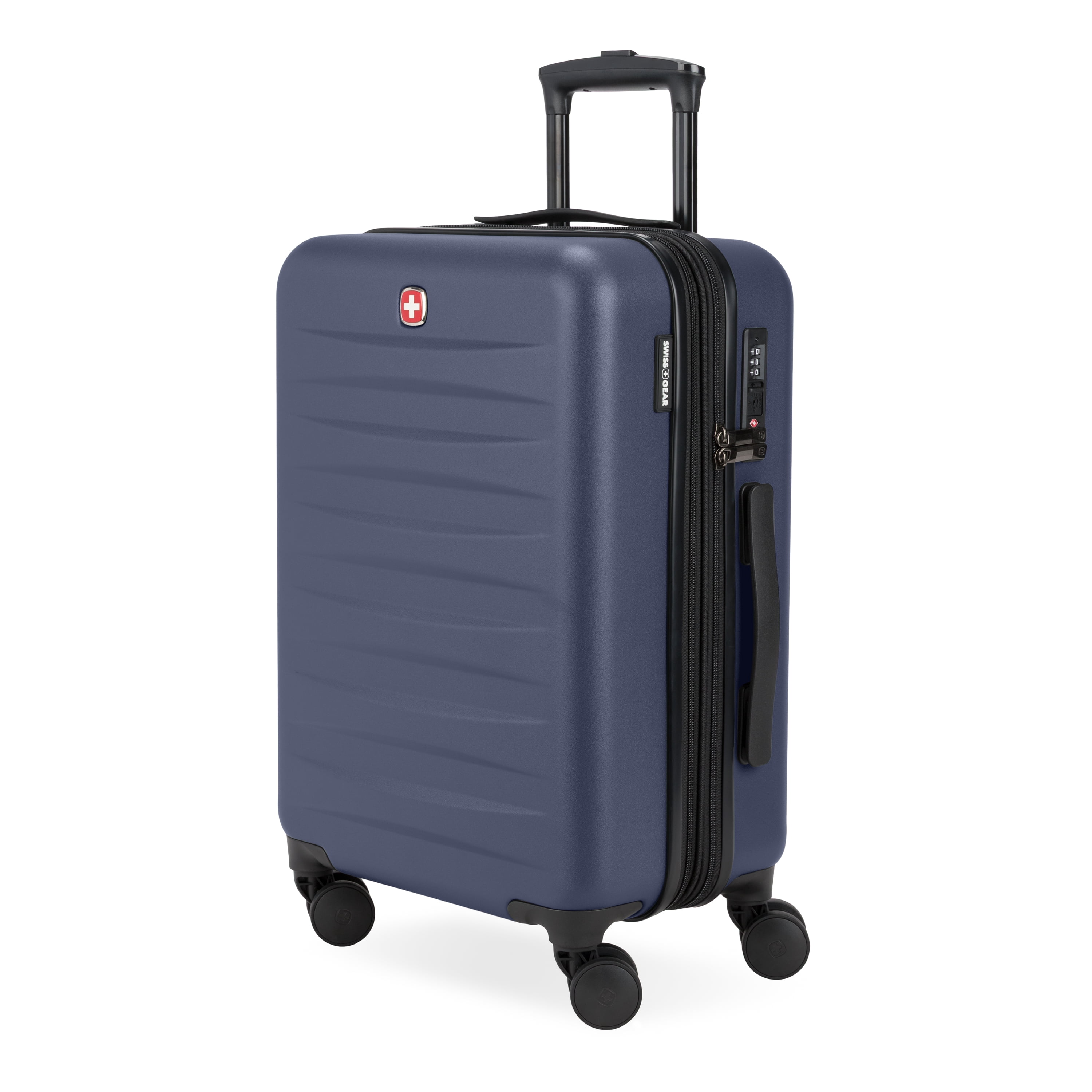 SWISSGEAR Stride Hardside Carry-On Spinner, Navy Blue