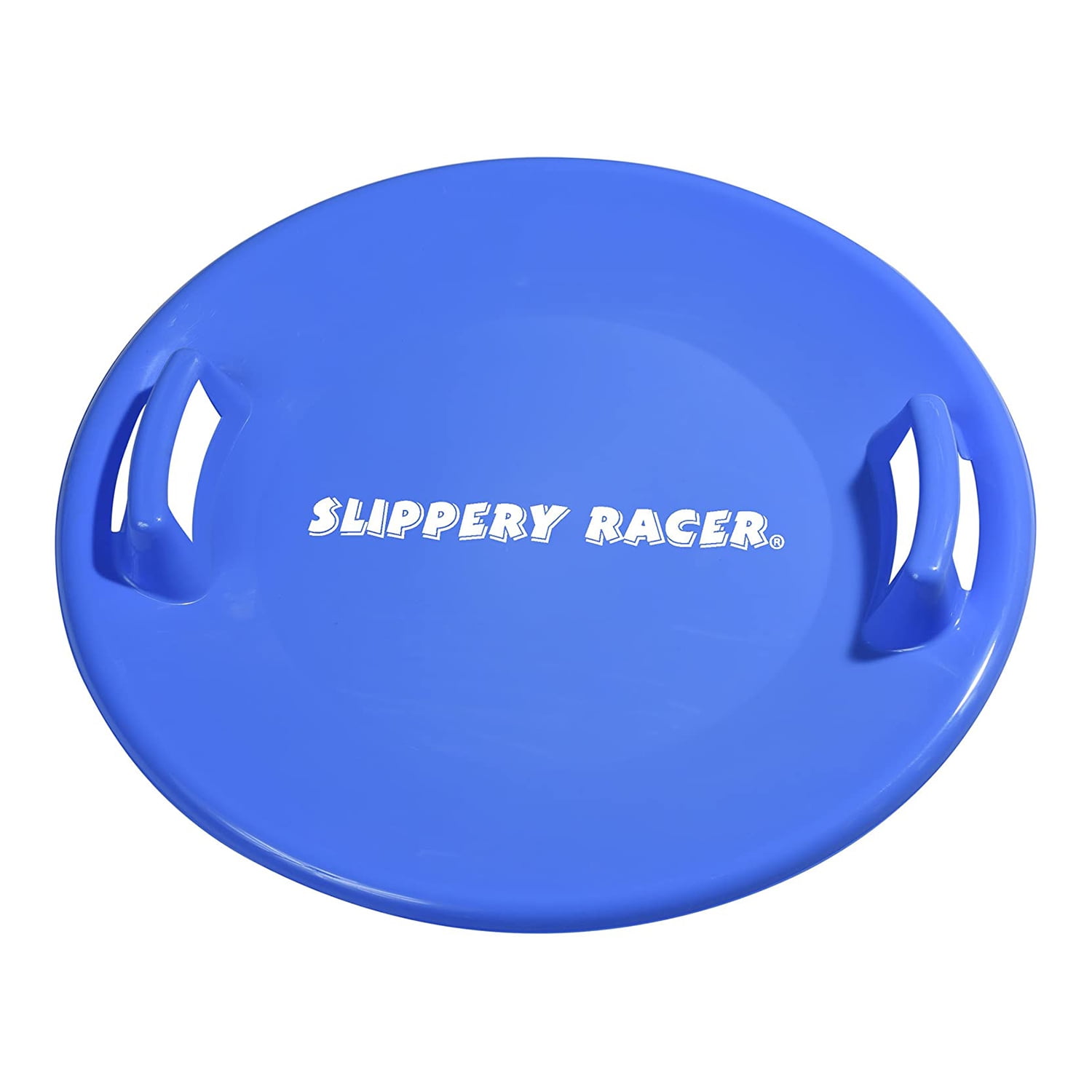 Slippery Racer Downhill Pro Adults & Kids Saucer Disc Snow Sled 2 Pack Green