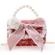 thumbnail image 4 of Bolso de cadena estilo princesa, accesorio de perlas para bebé, bolso de mano, bolso de hombro con lazo bonito y moderno para niña, 4 of 6