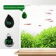 thumbnail image 3 of Termómetro digital compacto de amplio rango de temperatura con forma de gota de agua para acuario, acuario de agua dulce, color verde, 3 of 4