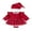 Red, variant on Wassery Baby Girls Christmas Outfit 3M 6M 9M 12M 18M Infant Girls Christmas Romper Dress Long Sleeve Crew Neck Snow Patchwork Romper Dress Hat Set