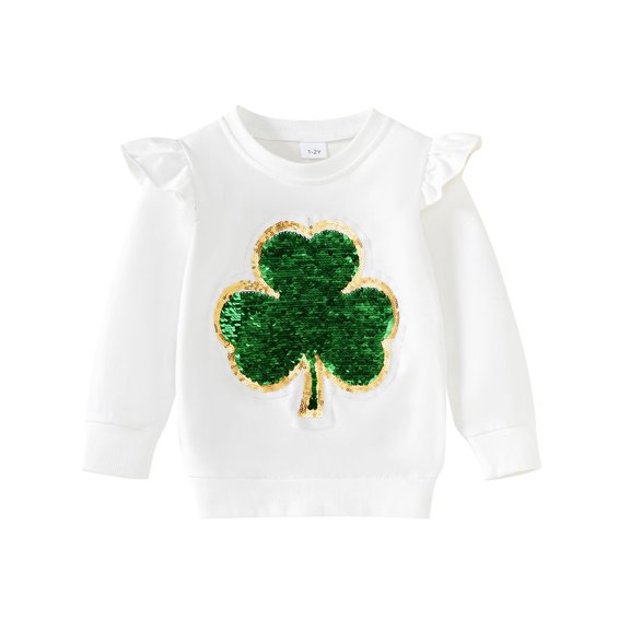 Sudadera Noubeau con lentejuelas del Día de San Patricio para niños de 1 a 2 años