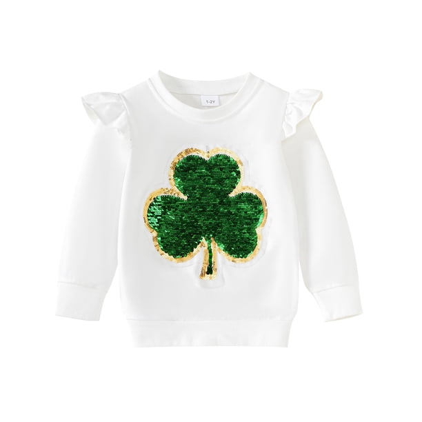 Sudadera Noubeau con lentejuelas del Día de San Patricio para niños de 1 a 2 años