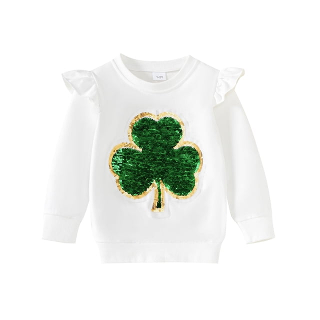 Sudadera Noubeau con lentejuelas del Día de San Patricio para niños de 1 a 2 años