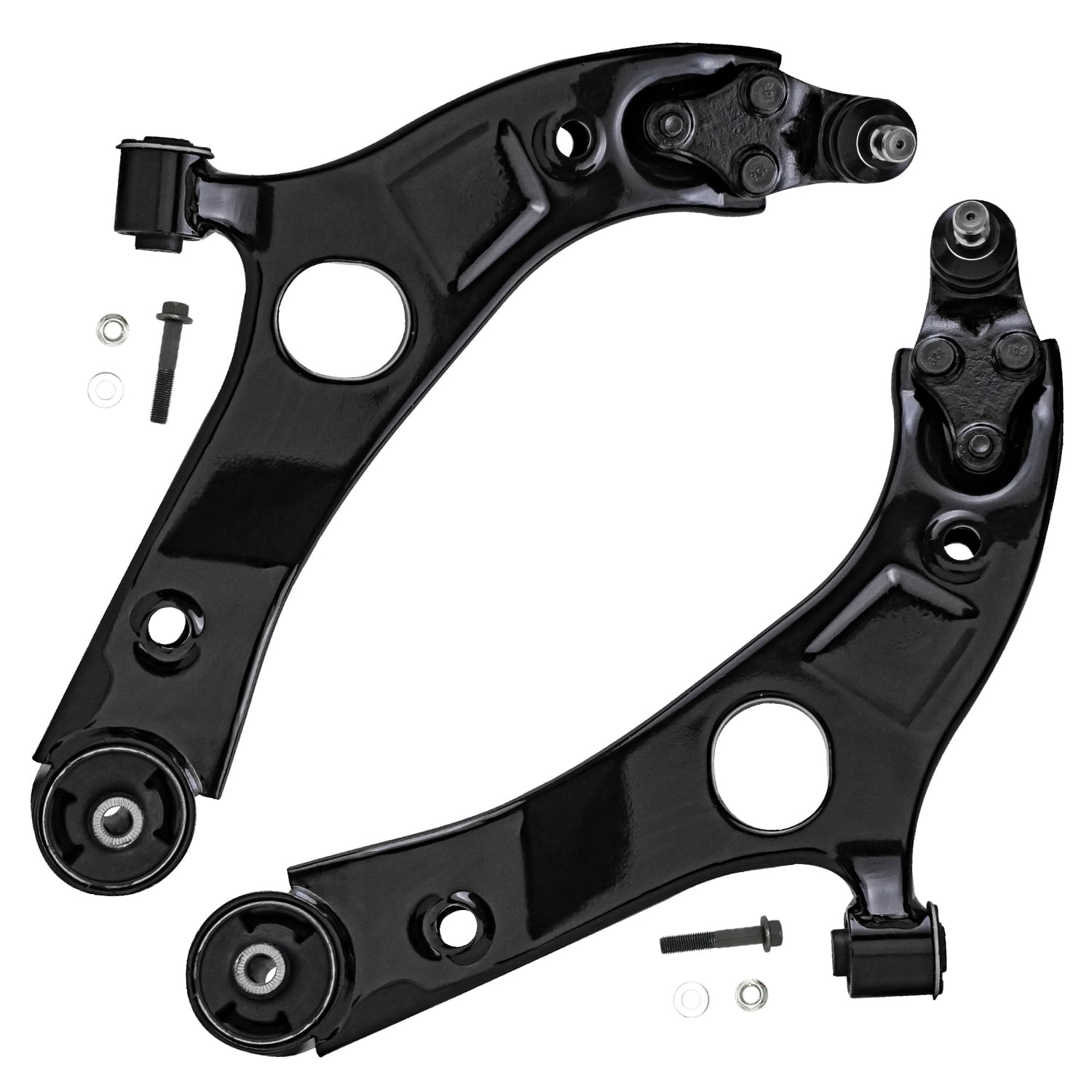 Detroit Axle - Front Lower Control Arms for 2012-2014 Hyundai Sonata, 2012-2015 Kia Optima, 2 Lower Control Arms w/Ball Joints, 4 Inner Outer Tie Rods, 2 Sway Bars Replacement
