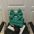 thumbnail image 4 of HomeKingdee Mini Puffy Quilted Handbag Soft Puffer Tote Bag for Women Cute Wrist Bubble Bag Lightweight Nylon Clutch Purse, 4 of 6