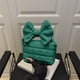 thumbnail image 4 of pstuiky Bolso bandolera de mujer con lazo plisado, bolso de hombro, color liso, 4 of 6