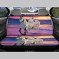 thumbnail image 3 of Uourmeti Car Back Seat Covers for Auto Interior Automotive, Running Horses 2 Pack Car Rear Seat Protectors Protects Against Dog Hair Easy to Install, 3 of 4