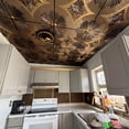 thumbnail image 3 of 201 - Sunset Boulevard 2 ft. x 2 ft. PVC Glue-up or Lay in Ceiling Tile in Antique Brass (40 Sq. ft. / Pack) - 10 Pieces, 3 of 5
