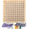 thumbnail image 1 of Tablas de multiplicación de madera, tarjetas de multiplicación de matemáticas Montessori, juegos de mesa de aprendizaje de multiplicación para niños de 3 a 12 años esquí esquí Gafas de esquí, 1 of 5