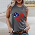thumbnail image 3 of Chaleco estampado para mujer del Día de la Independencia, blusa de verano para niñas adultas Pompotops  FGAJ13659, 3 of 5