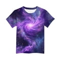 thumbnail image 4 of Spazoro Boys Graphic T-Shirts Tees, Round Neck Star Print Short Sleeve Casual Tops for Kids Multicolor Size 10-11, 4 of 5