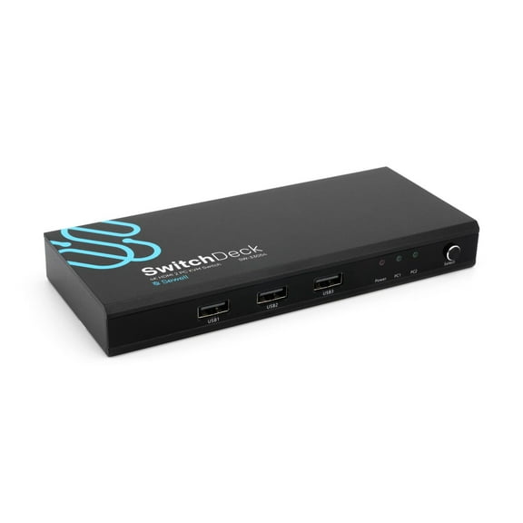 Sewell SwitchDeck 4K HDMI KVM Switch, Switch easily between two PCs/Macs/game console