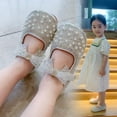 thumbnail image 3 of Toddler Little Girl Dress Shoes - Girl's Bow Mary Jane Glitter Pearl Ballet Flats Party School Wedding, 3 of 10