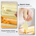 thumbnail image 2 of QIYFDDF Butter Dish, Airtight Butter Keeper Container with Magnetic Cutter for Countertop and Refrigerator Door Shelf, BPA-free Butter Box, Yellow, 2 of 12