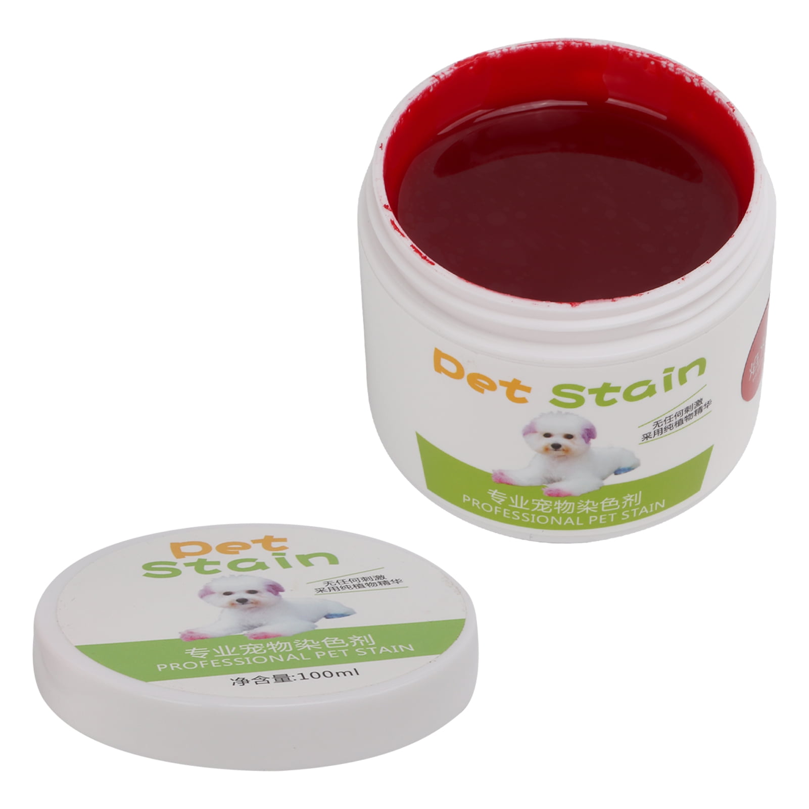 Domqga Dog Hair Dye Bright Colors Wide Mouth Design Safe Semi Permanent