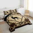 thumbnail image 3 of Homewish Farmhouse Deer Moose Bedding Comforter Set, Woodland Wildlife Twin Comforter Sets, Western Lodge Cabin Reversible Bedding Set, Luxury Bedroom Decor, 2 Pieces, 3 of 8