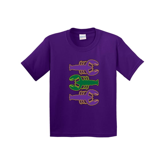 Inktastic Mardi Gras Celebration Funny Crawfish Youth T-Shirt