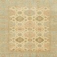 thumbnail image 1 of Ahgly Company Indoor Square Abstract Metallic Gold Abstract Area Rugs, 6' Square, 1 of 6