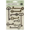 K&Company Lifes Journey Keys Metal Art Multi-Colored