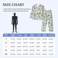 thumbnail image 4 of Balery Lilies Flowers Pijama para Hombre de Dos Piezas con Manga Larga, Conjunto de Dormir y Descanso Suave con Bolsillos-Medium, 4 of 7
