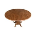 thumbnail image 4 of International Concepts 42-Inch Solid Wood Round Drop Leaf Dining Table, Pedestal Base, 4 of 6
