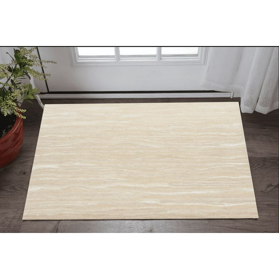 3'x5' Ivory Hand Tufted Abstract Indoor Area Rug