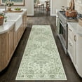 thumbnail image 7 of WIPONKEN 2x8 Runner Rugs for Living Room Bedroom Dining Room Office Farmhouse, Machine Washable Non Slip Vintage Persia Rug Green, 7 of 7