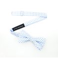 thumbnail image 5 of Scott Allan Boys to Adults Blue Bow Tie and Pocket Square 2-Piece Set, 5 of 5