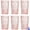 PINK, variant on Vintage Glassware Romantic Drinking Glasses - 12 OZ Pink Glassware Embossed Glasses Drinking Set of 6 - Perfect Glass cups for Coffee, Cocktails, and Beverages, Ideal for Gifting