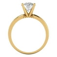 thumbnail image 4 of 1.5 ct Round Cut Simulated Diamond Solitaire 18K Yellow Gold Womens Engagement Ring, 4 of 5