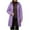 #0344-Purple, variant on Ailaofu Women's Solid Color Hooded Medium-length Cotton Coat For Autumn/winter Warm Women's Clothing