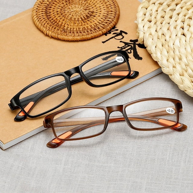 Gafas de lectura para correr, gafas de lectura cómodas, gafas antiguas de resina HD