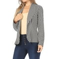 thumbnail image 5 of FashionStream Casual Print Long Sleeve Suit Jacket, Women's, 5 of 6