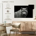 thumbnail image 5 of Elephant Stock Phantom Wolf Wall Art - Horizontal Canvas Wall Art - Living Room Wall Decor - Animal Canvas - Black And Gray Decor - 45" x 30", 5 of 8
