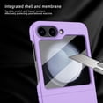 thumbnail image 2 of ELEHOLD Case for Samsung Galaxy Z Flip 6, Shockproof Hard PC Slim Thin Case with Camer Screen Protection,Purple, 2 of 8