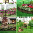 thumbnail image 2 of Blingluck Decorative Garden Fence 21in x26ft, 26 Pack Rustproof Metal No Dig Fence for Dog, up to 26 ft Coverage Area, 2 of 7