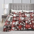thumbnail image 5 of Cozy Warm Plush Throw My Hero Academia Kirishima Collage Fluffy Blanket for Bed Couch Living Room 60"x50", 5 of 8