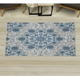 thumbnail image 1 of Ethnic Decorative Rug, Vintage Abstract Flower Swirls Leaves Doily Style Pastel Illustration, Quality Carpet for Bedroom Dorm and Living Room, 6 Sizes, Blue Grey, by Ambesonne, 1 of 1