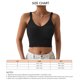 thumbnail image 4 of Camiseta sin mangas corta con cuello en V y tirantes finos para mujer, chaleco sin mangas de punto con cable ajustado, 4 of 5