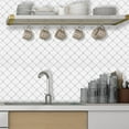 thumbnail image 5 of Upgrade Self Adhesive White Arabesque Vinyl Wall Tlie Lantern Peel and Stick Backsplash-10 Sheet, 5 of 6