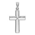 thumbnail image 5 of Auriga Fine Jewelry 14K White Gold Stamping Cross Pendant for Women (L - 42.99 mm, W - 23.46 mm), 5 of 6